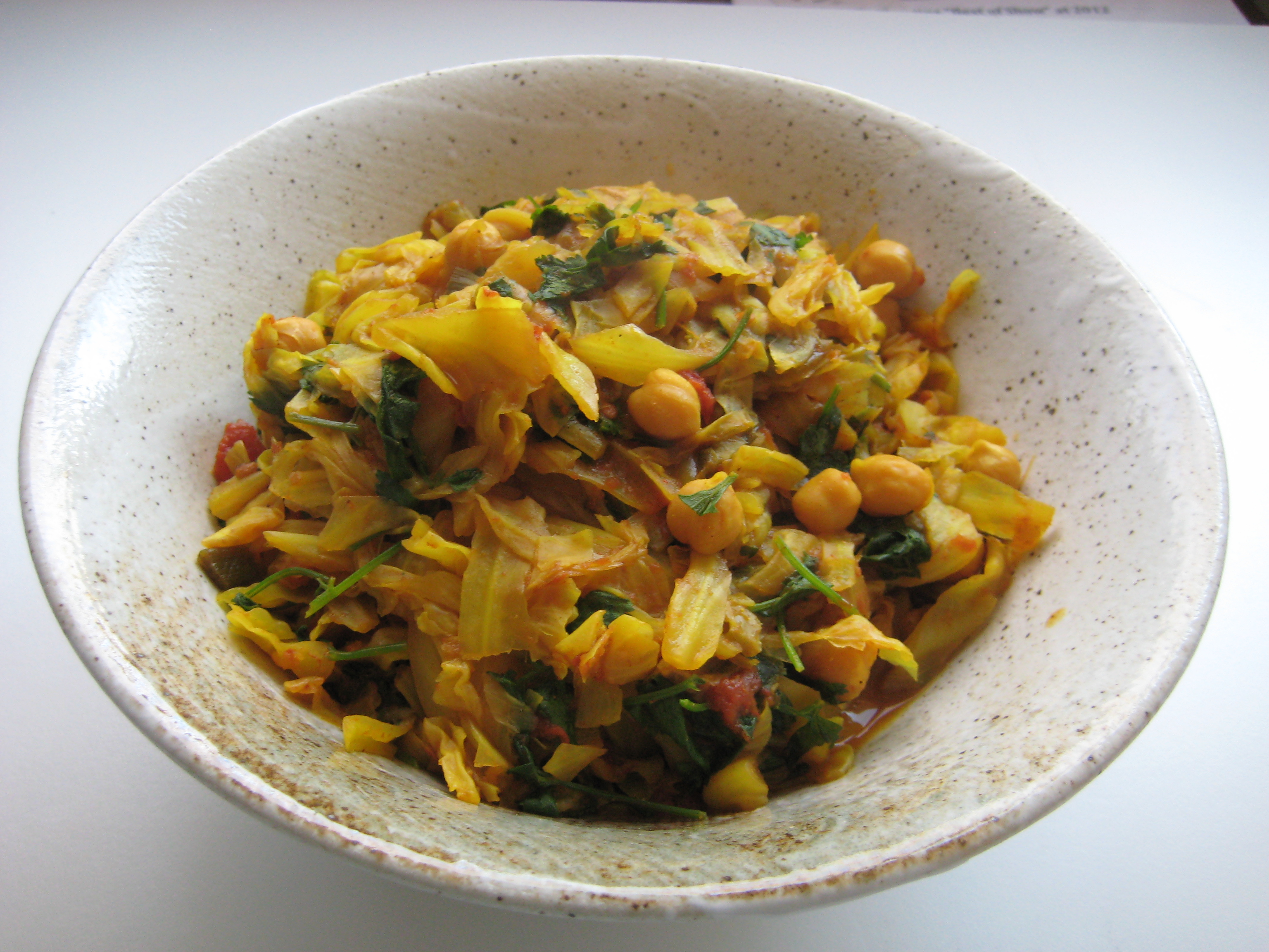Cabbage Chickpea Curry – Laurie Sadowski