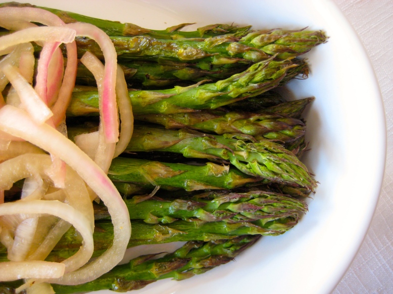 asparagus with onions
