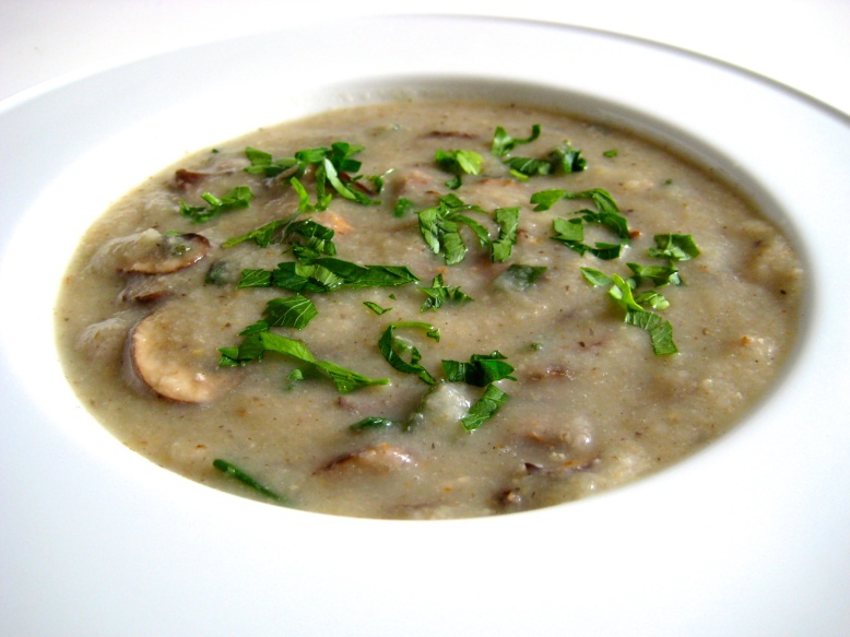 kohlrabi and mushroom soup1
